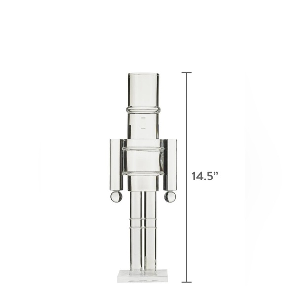 Clear Acrylic Nutcracker Christmas Decoration by Holiday Time - Picture 3 of 3